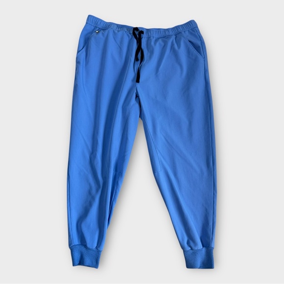 FIGS Tansen JOGGER Scrub Pants Mens 2XL SHORT Blue Jogger Technical Collection - Picture 1 of 8